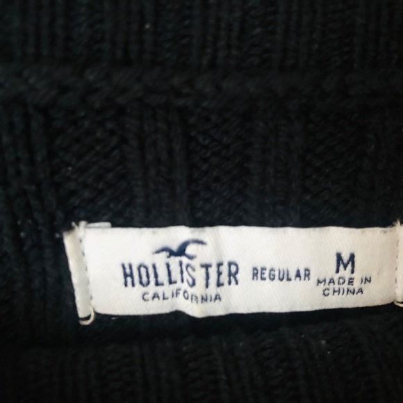 Cable Knit black sweater dress - Picture 4 of 4